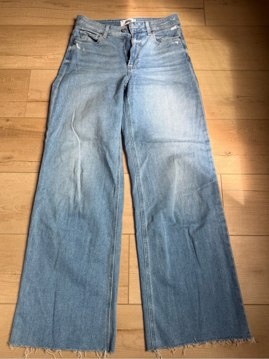 PAIGE Denim - PAIGE Light Blue Wide-Leg Jeans